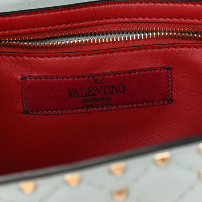 Valentino Garavani Nappa Rockstud Spike Wallet on Chain Celadon 8 of 8