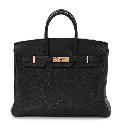 Hermes Togo Birkin 25 Black 1 of 12