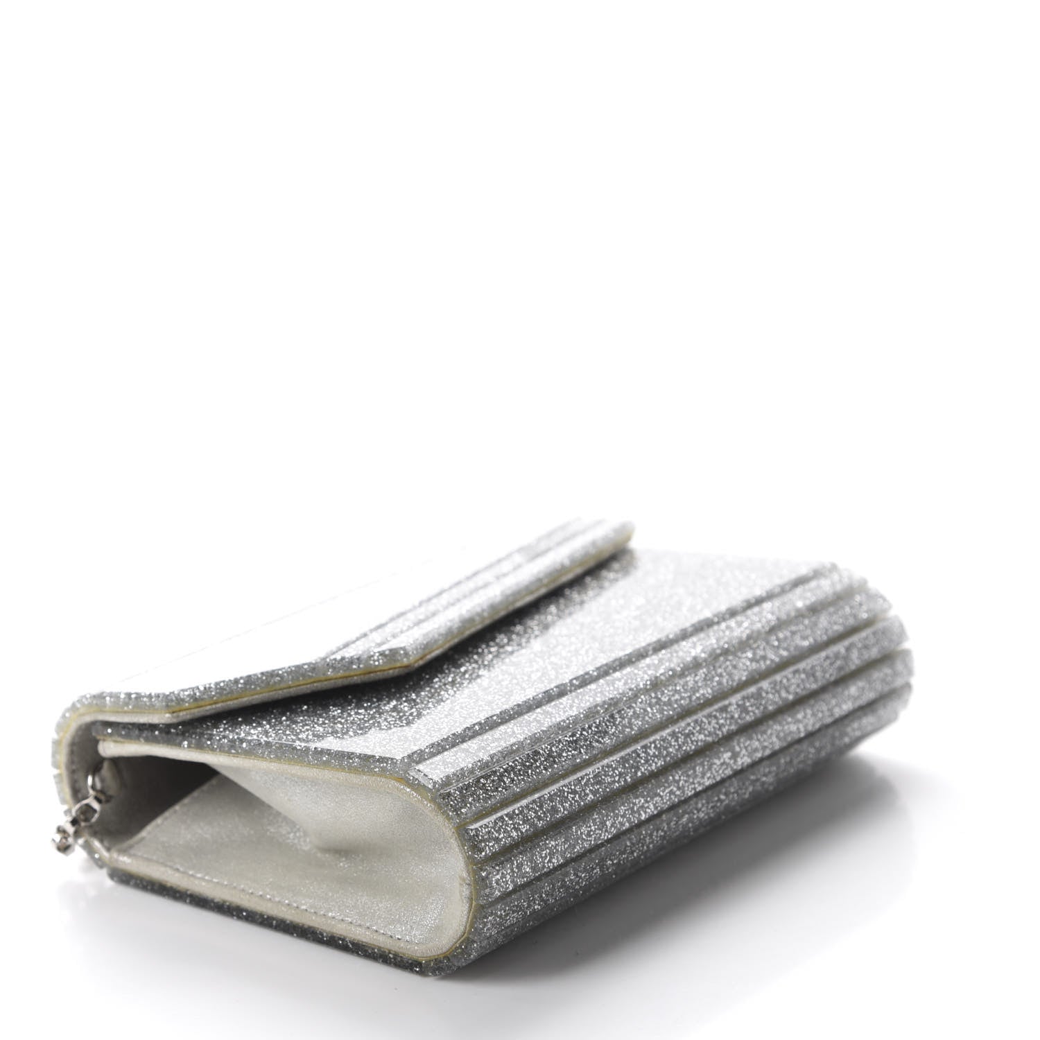 Jimmy Choo Acrylic Glitter Candy Clutch Silver 4 of 10