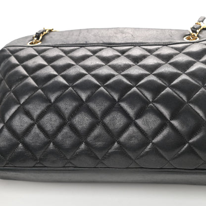 Chanel Lambskin Quilted Shopping Tote Black 14 of 18