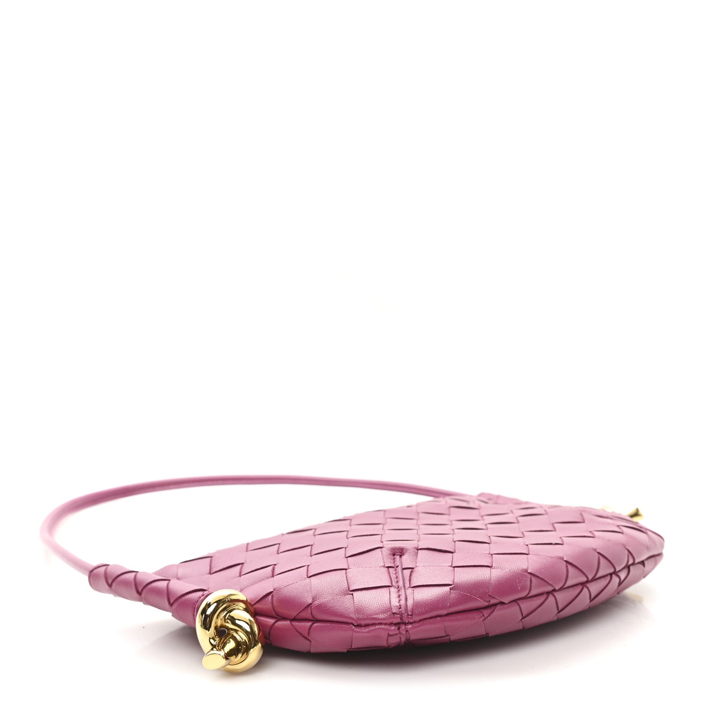 Nappa Intrecciato Mini Solstice Shoulder Bag Cinnabar
