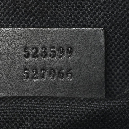 Gucci GG Supreme Monogram Web Small Flat Messenger Bag Black Grey 7 of 10