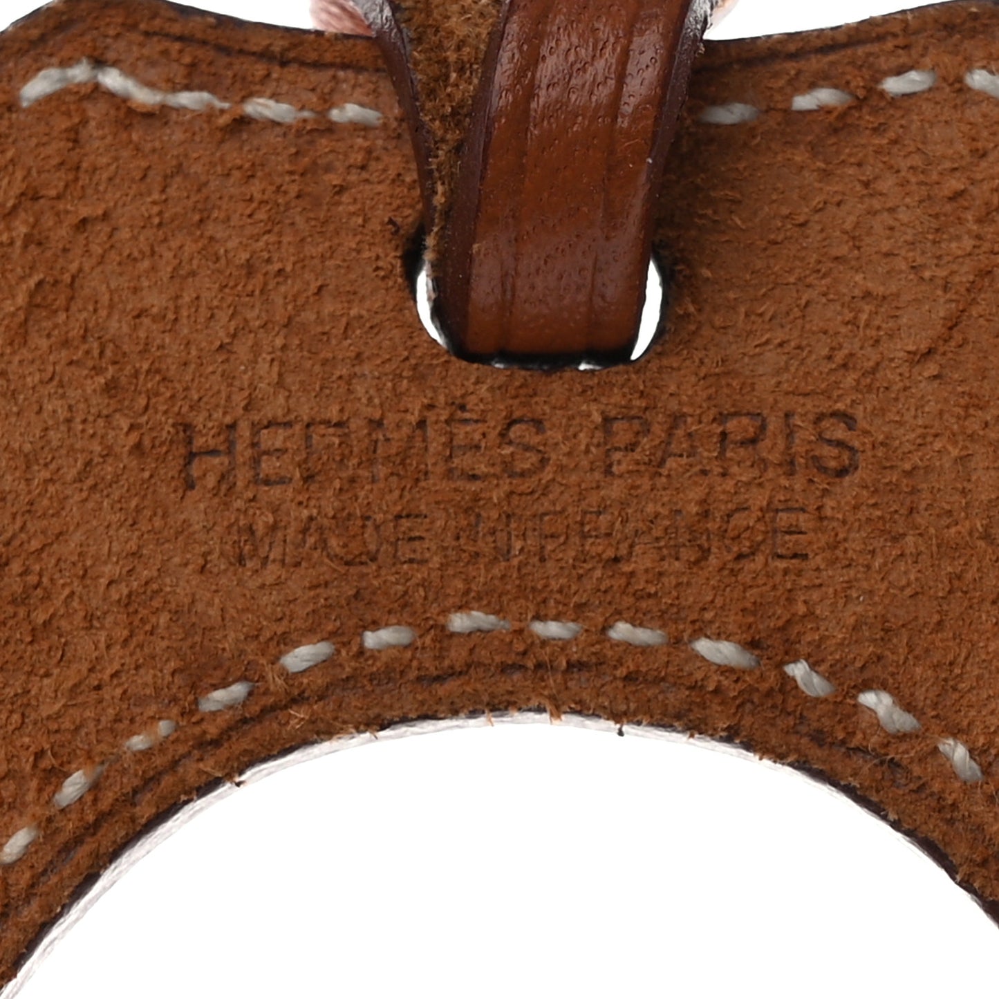 Barenia Paddock Horseshoe Bag Charm Fauve