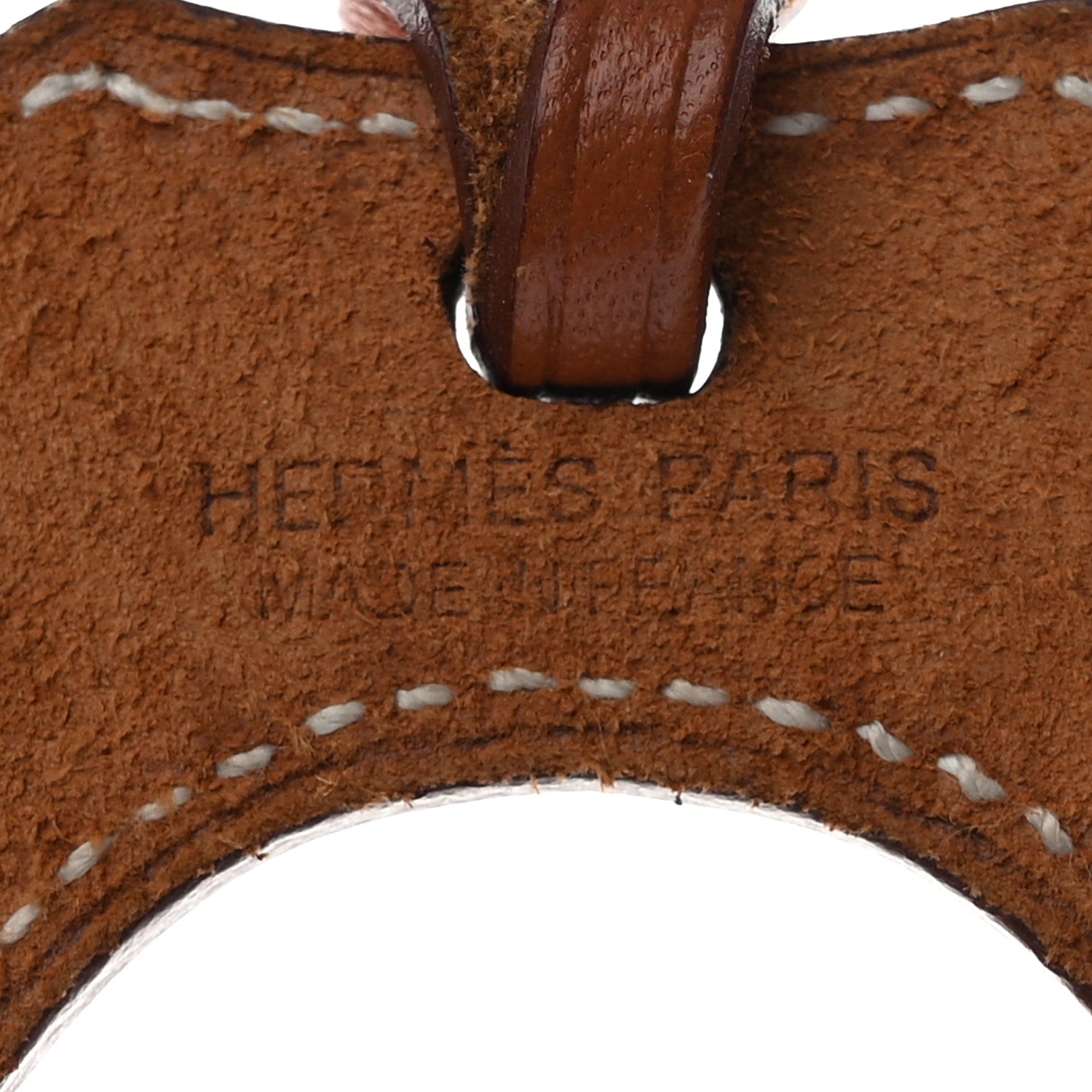 Hermes Barenia Paddock Horseshoe Bag Charm Fauve 3 of 5