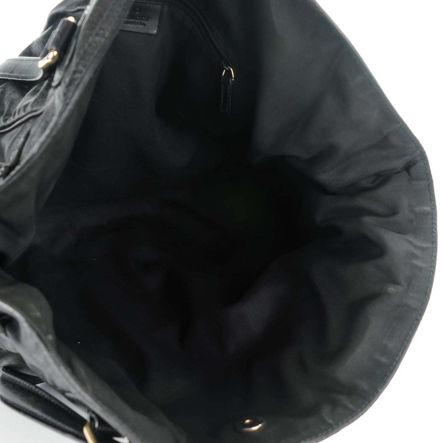 Calfskin Large Full Moon Tote Black