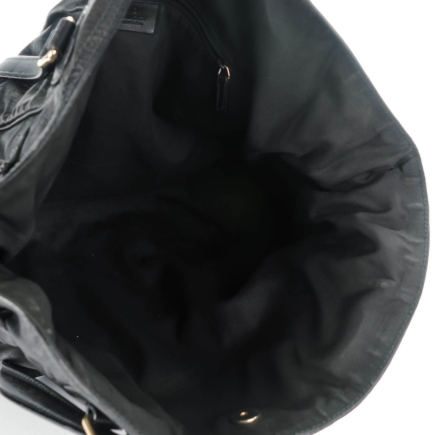 Gucci Calfskin Large Full Moon Tote Black 7 of 9