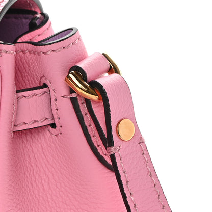 Versace Grained Calfskin Small La Medusa Top Handle Bag Pink 14 of 16