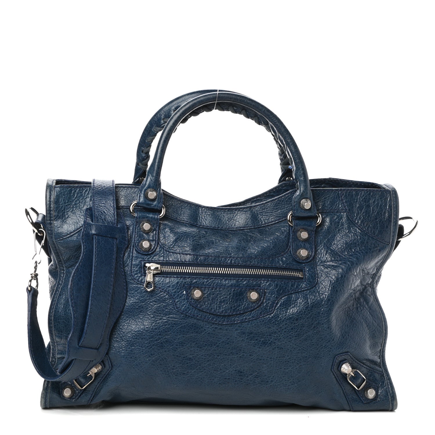 Balenciaga Agneau Giant 12 Silver Hardware City Bleu Mineral Light Bleu Mineral 1 of 10