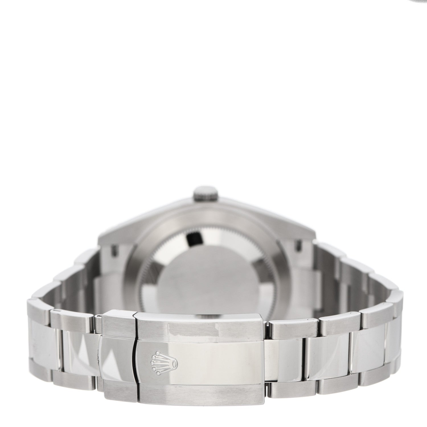 Rolex Stainless Steel 41mm Oyster Perpetual Datejust Watch Slate 126300 3 of 5