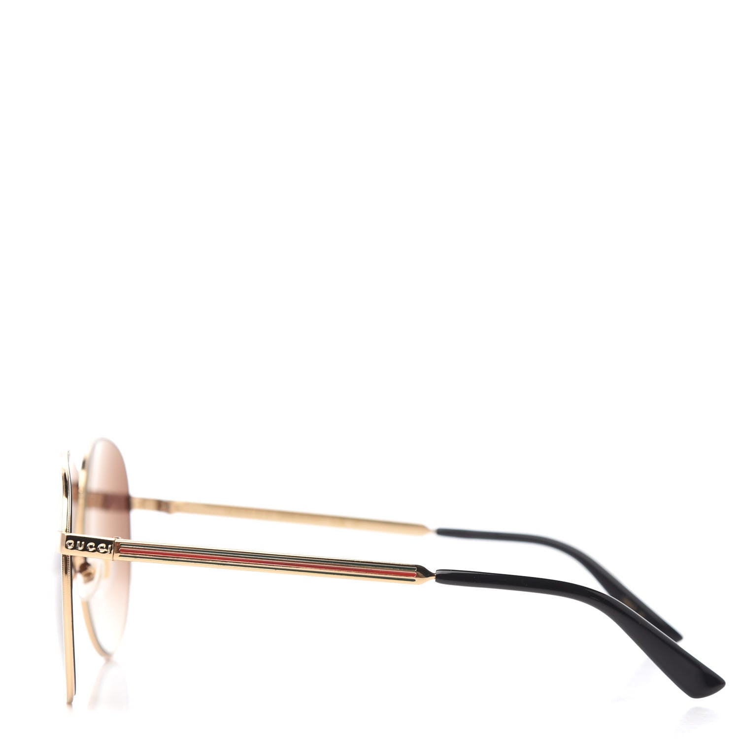 Gucci Web Aviator Sunglasses GG0138S Brown 3 of 7