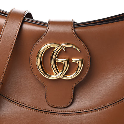 Gucci Boarded Plutone Calfskin Medium Arli Shoulder Bag Nocciola 10 of 10