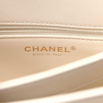 Chanel Lambskin Quilted Small Trendy CC Dual Handle Flap Bag White 6 of 13