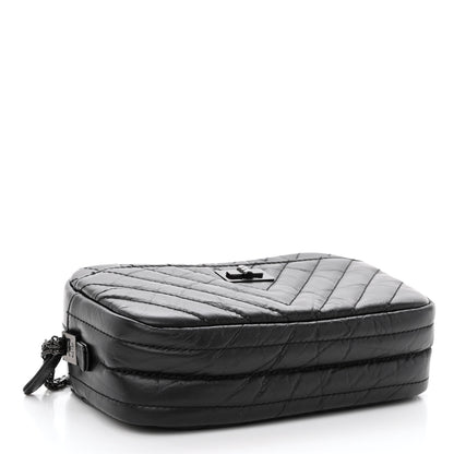 Chanel Aged Calfskin Chevron Mini Reissue Camera Case So Black 4 of 10