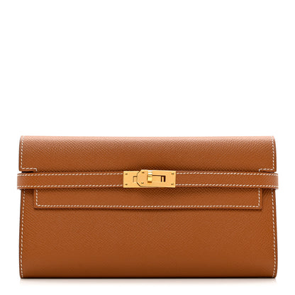 Hermes Epsom Kelly Longue Wallet Gold 1 of 8