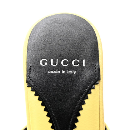 Gucci Malaga Kid Interlocking G Sandals 39.5 Banana 8 of 10