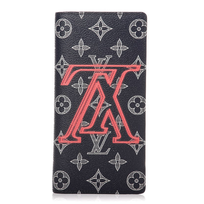 Louis Vuitton Monogram Upside Down Brazza Wallet Navy 1 of 7