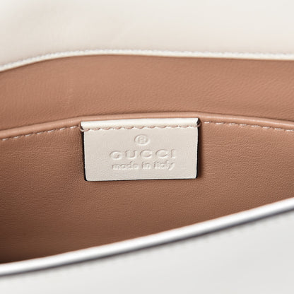 Gucci Nappa Sylvie Web Tiger Broadway Shoulder Bag White 7 of 23