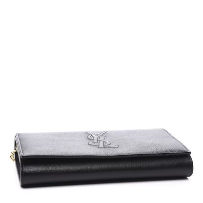 Saint Laurent Calfskin Monogram Belle de Jour Chain Clutch Black 3 of 10