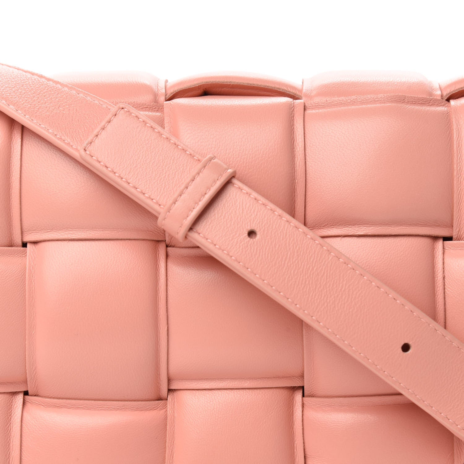 Bottega Veneta Nappa Maxi Intreccio Padded Cassette Crossbody Bag Peachy 10 of 10