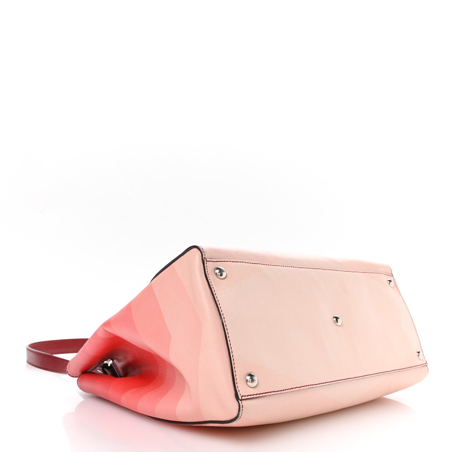 Vitello Elite Geometric Degrade Regular 2Jours Tote Red