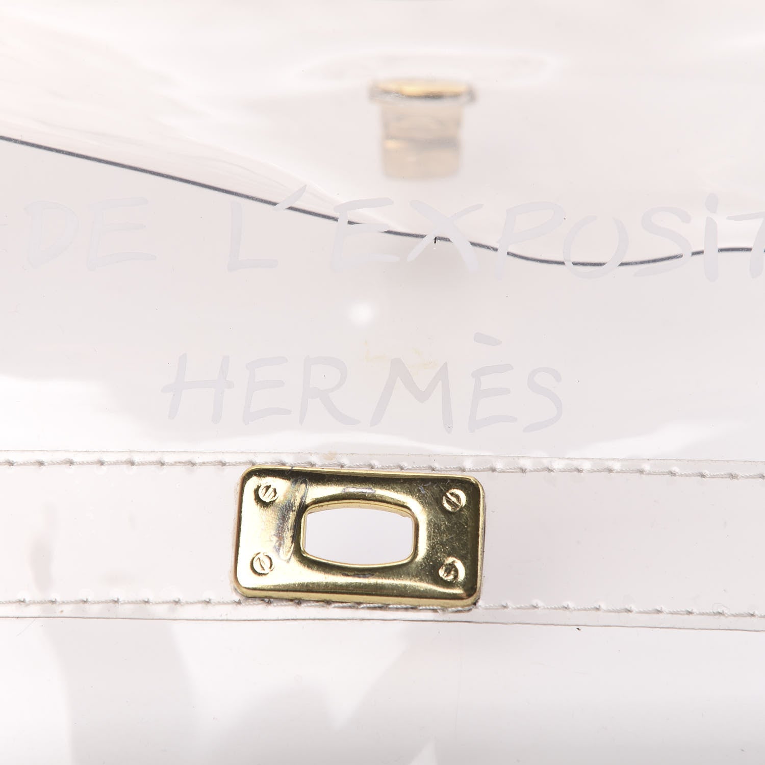 Hermes Vinyl Souvenir De L'Exposition Kelly Transparent 5 of 10