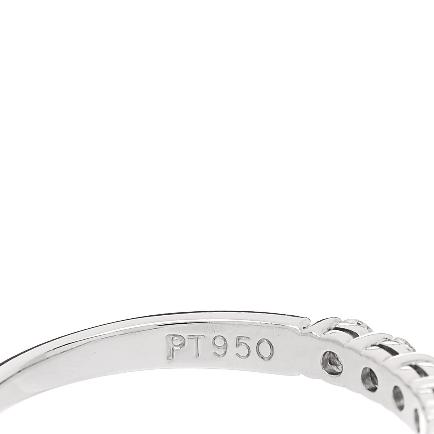 Tiffany Platinum Diamond .27ct 2.2mm Half Circle Embrace Band Ring 49 5 5 of 5