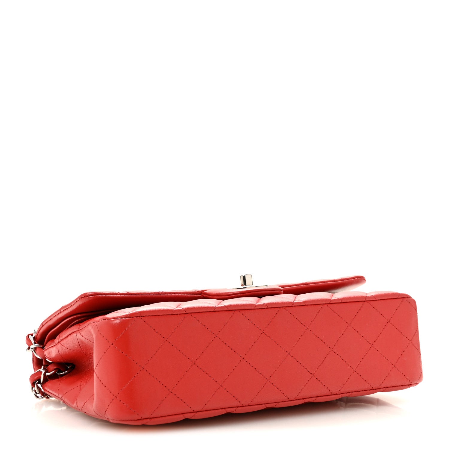 Chanel Lambskin Quilted Medium Double Flap Red 4 of 14