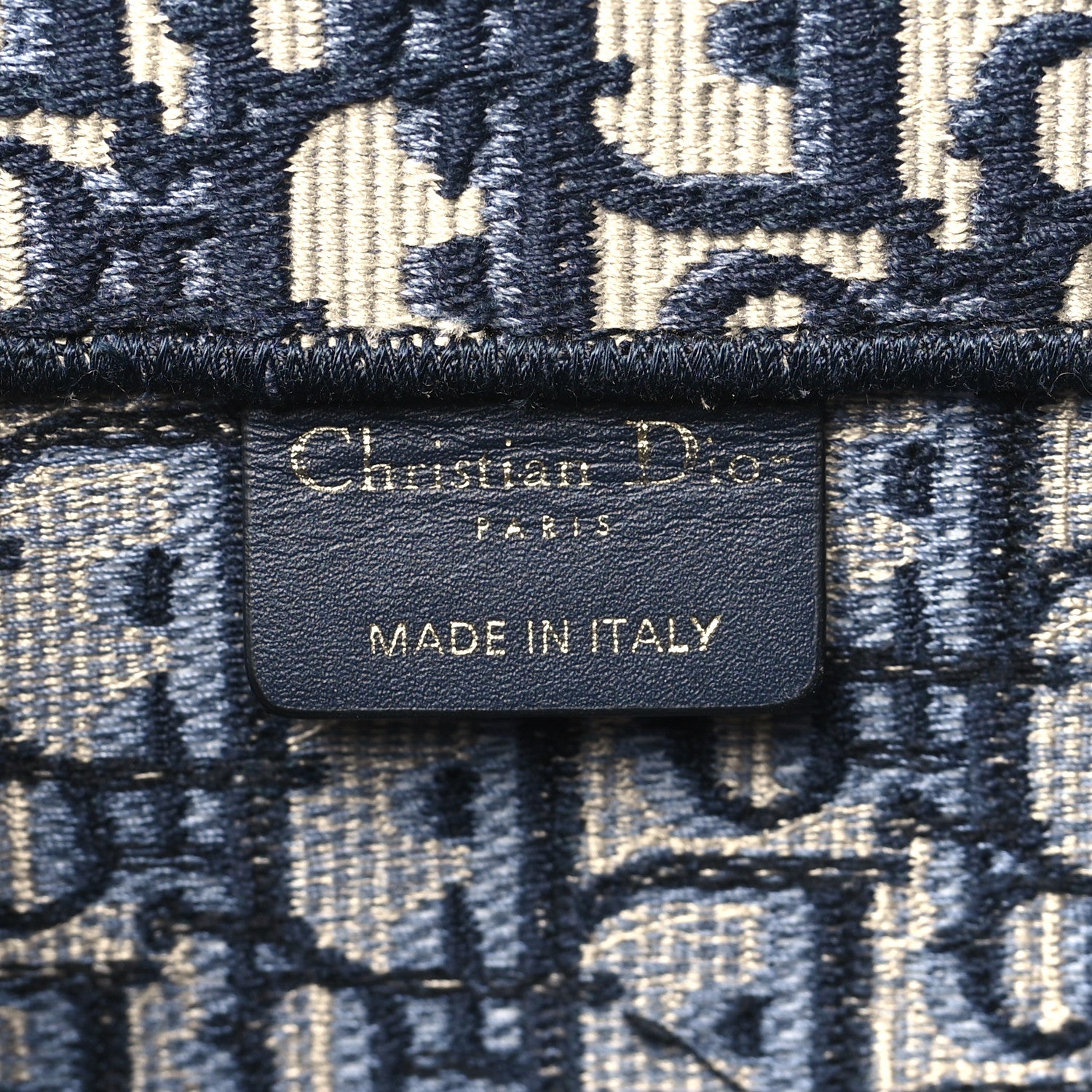 Christian Dior Oblique Large Book Tote Blue Multicolor 6 of 10