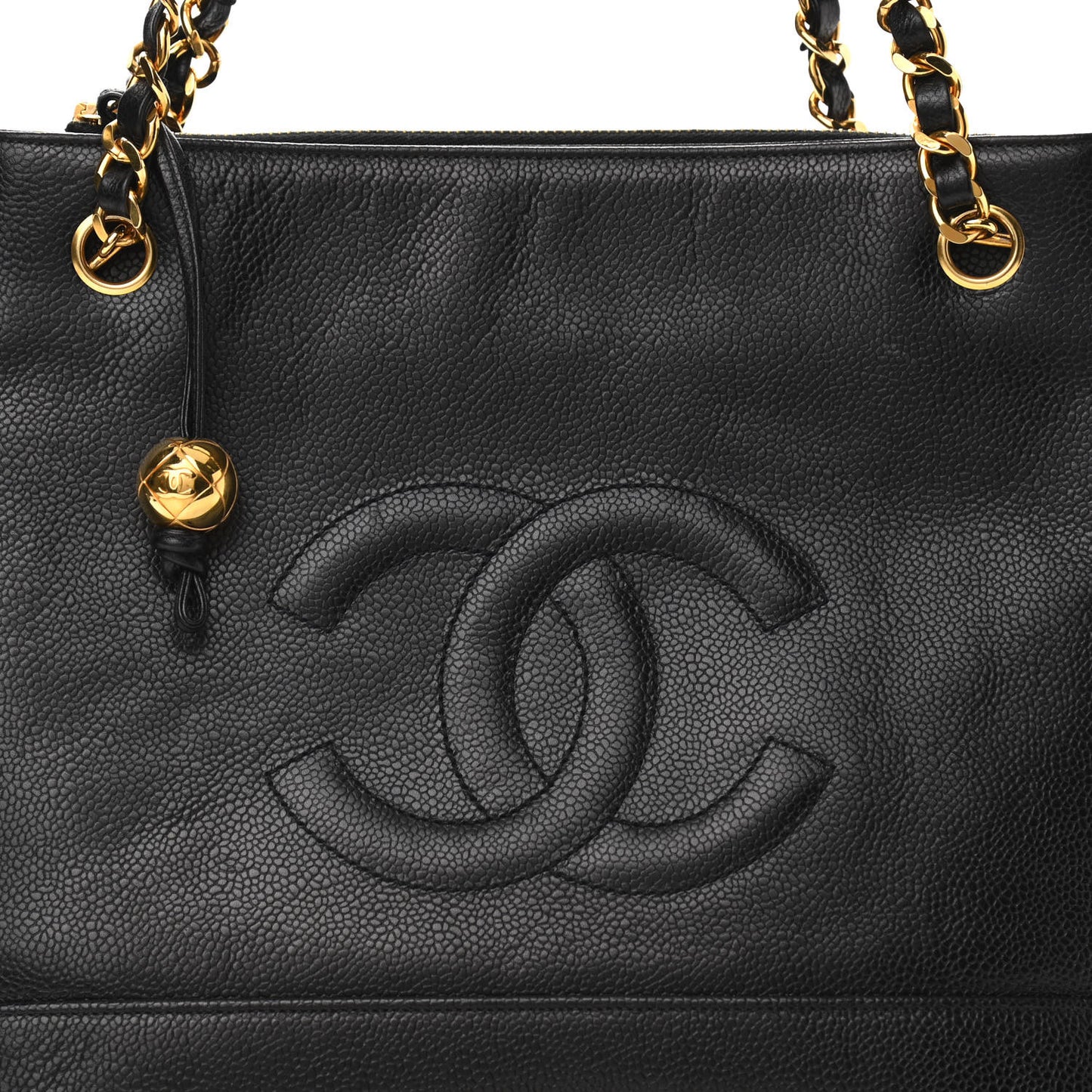 Caviar CC Shoulder Bag Black