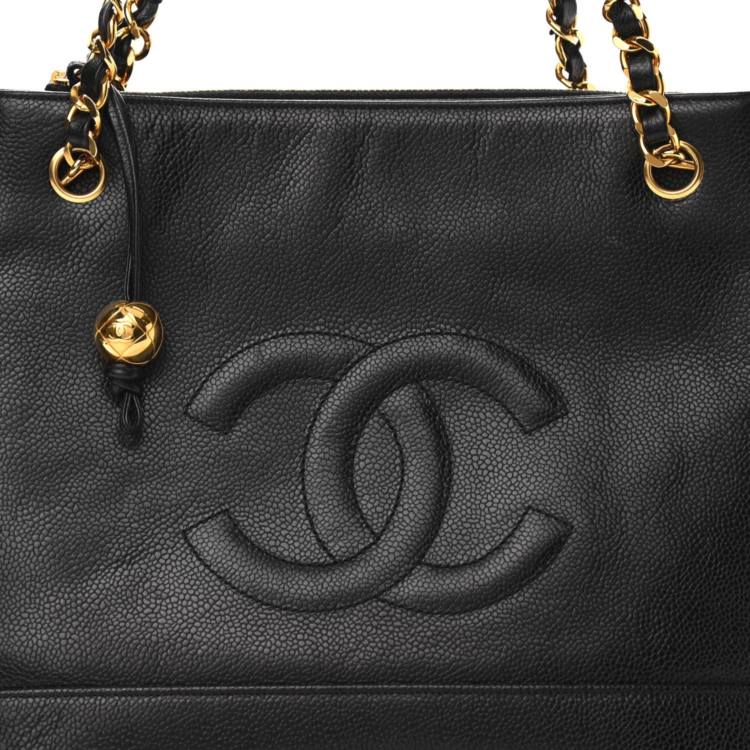Chanel Caviar CC Shoulder Bag Black 8 of 10