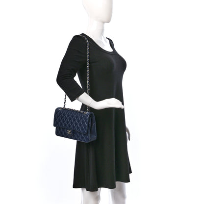 Chanel Lambskin Quilted Medium Double Flap Navy 2 of 9
