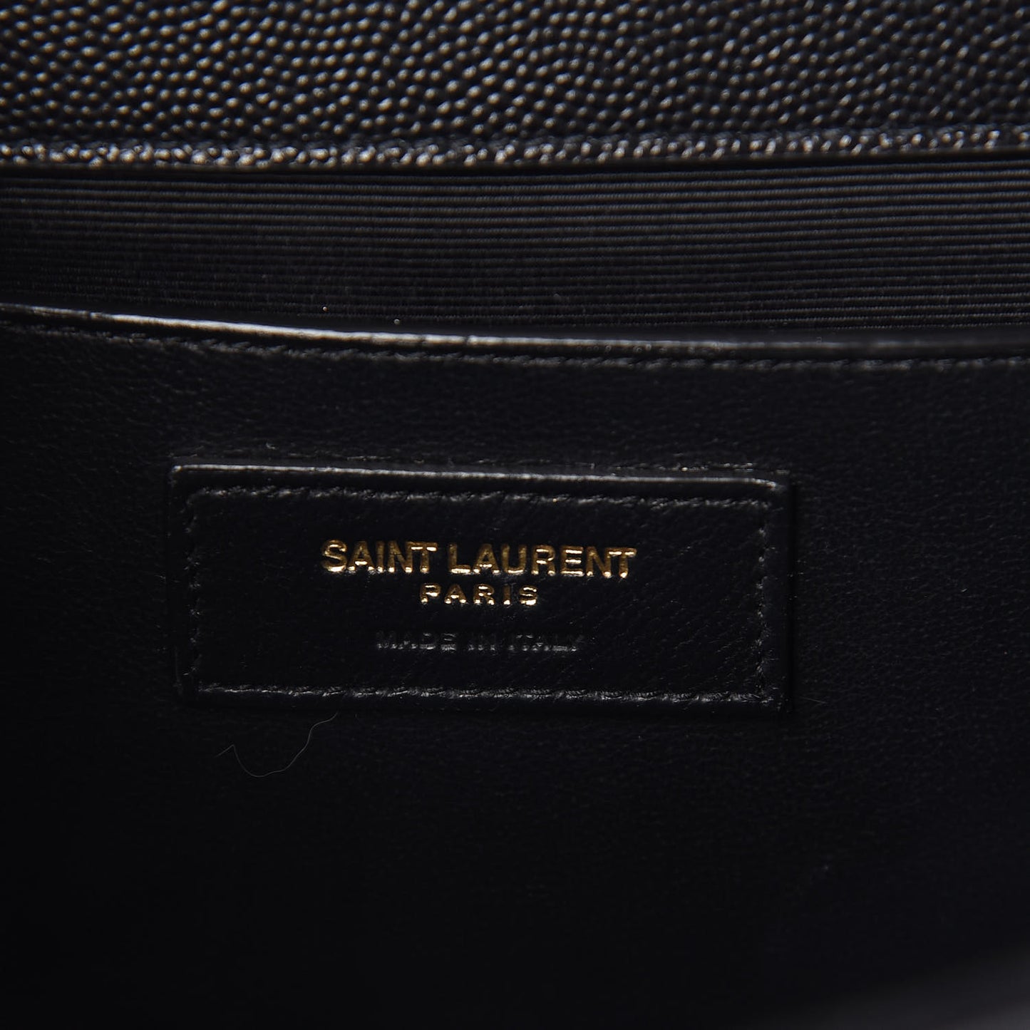 Grain De Poudre Textured Mixed Matelasse Triquilt Medium Monogram Satchel Black