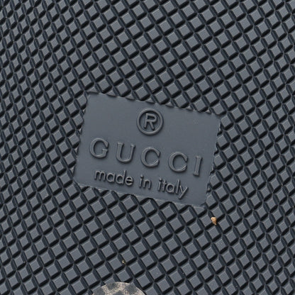 Gucci Calfskin Lame GG Monogram Web Womens Screener Sneakers 35.5 Blue Silver Dusty Milk Shine Purple 7 of 10