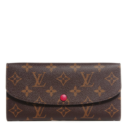 Louis Vuitton Monogram Emilie Wallet Fuchsia 1 of 7