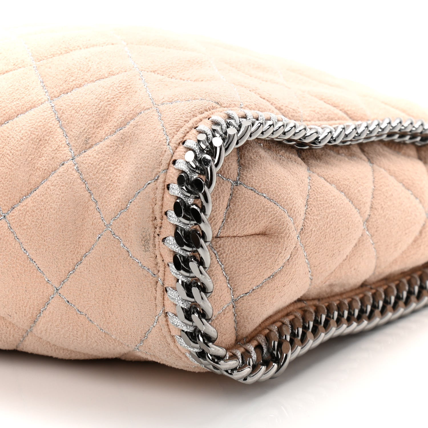 Stella McCartney Shaggy Deer Quilted Falabella Tote Powder 10 of 11