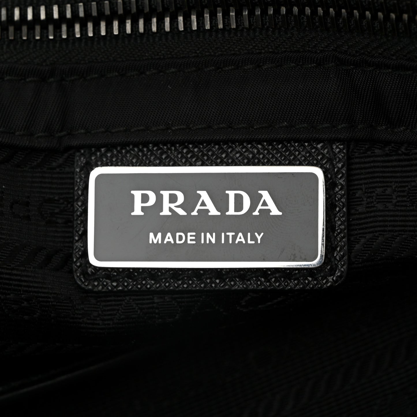 Tessuto Nylon Saffiano Large Double Snap Buckle Messenger Bag Black