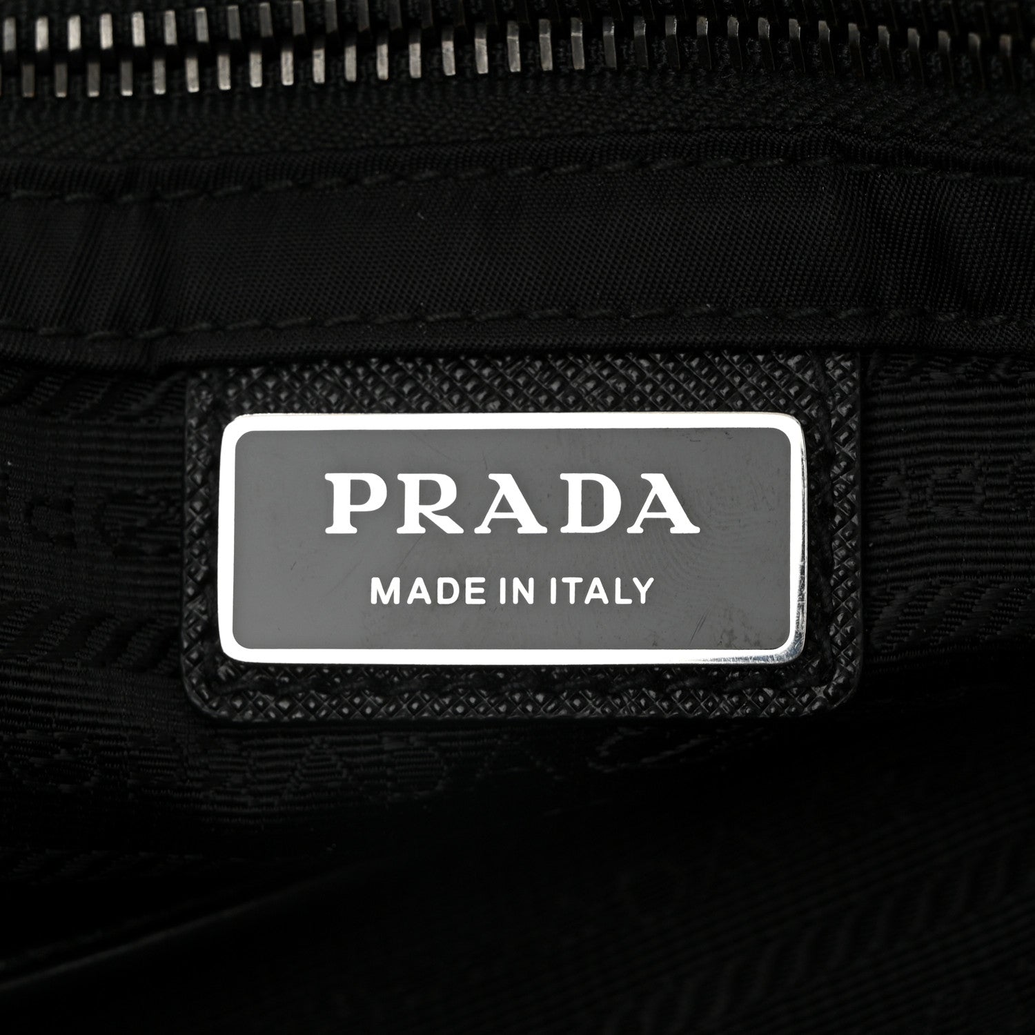 Prada Tessuto Nylon Saffiano Large Double Snap Buckle Messenger Bag Black 6 of 10