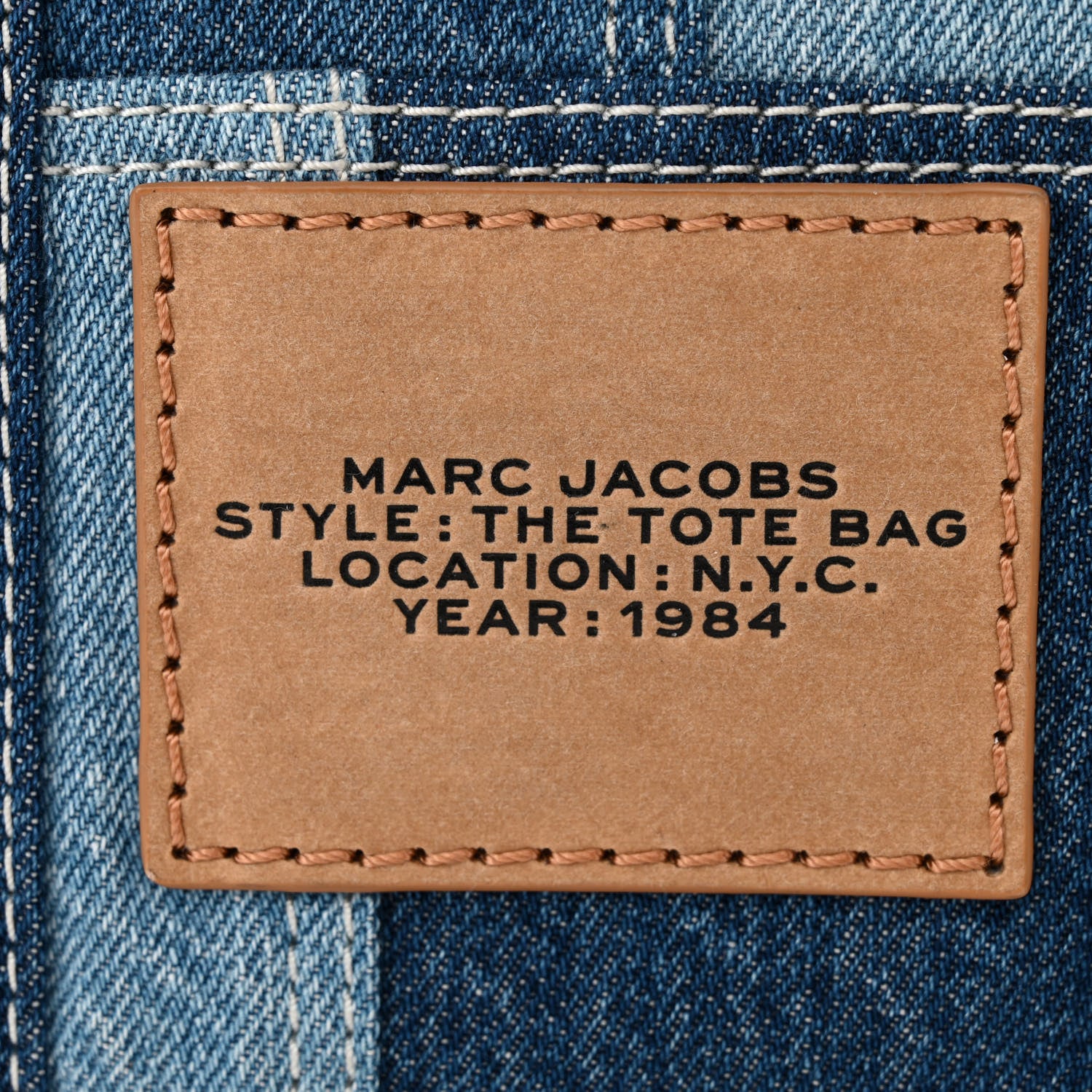 Marc Jacobs Denim Canvas Small Tote Bag Blue 7 of 13