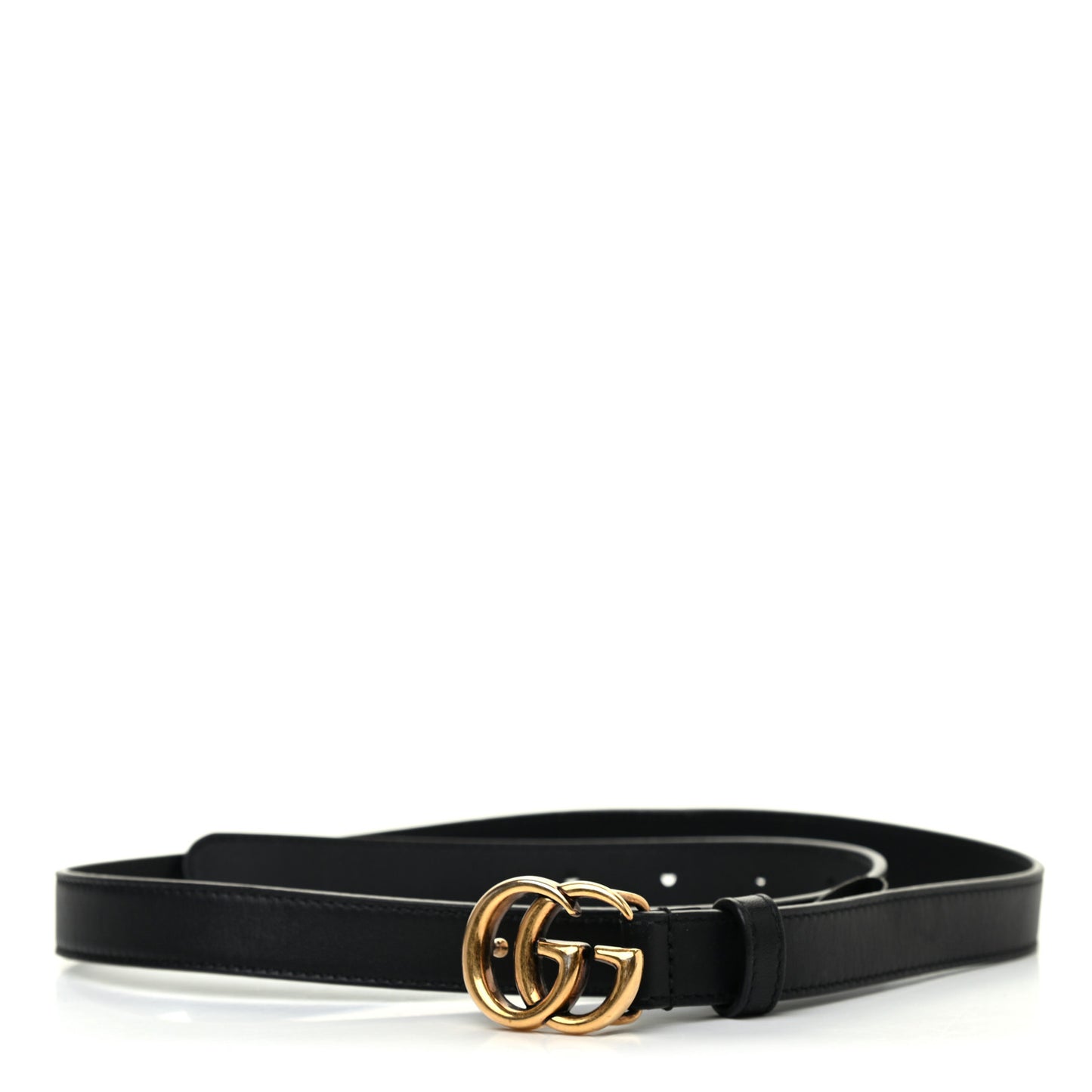 Calfskin Double G 20mm Belt 80 32 Black
