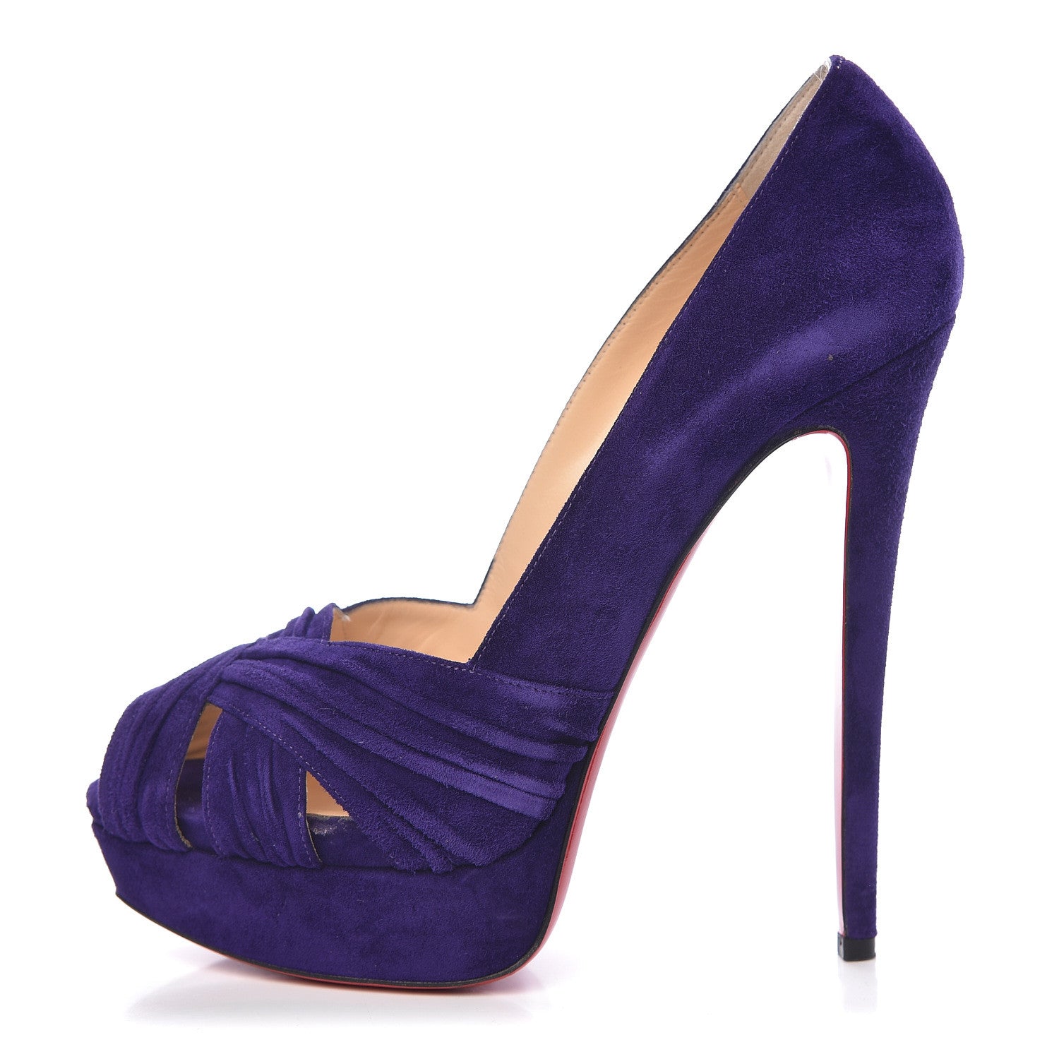 Christian Louboutin Suede Aborina 150 Pumps 40 Violette 1 of 16