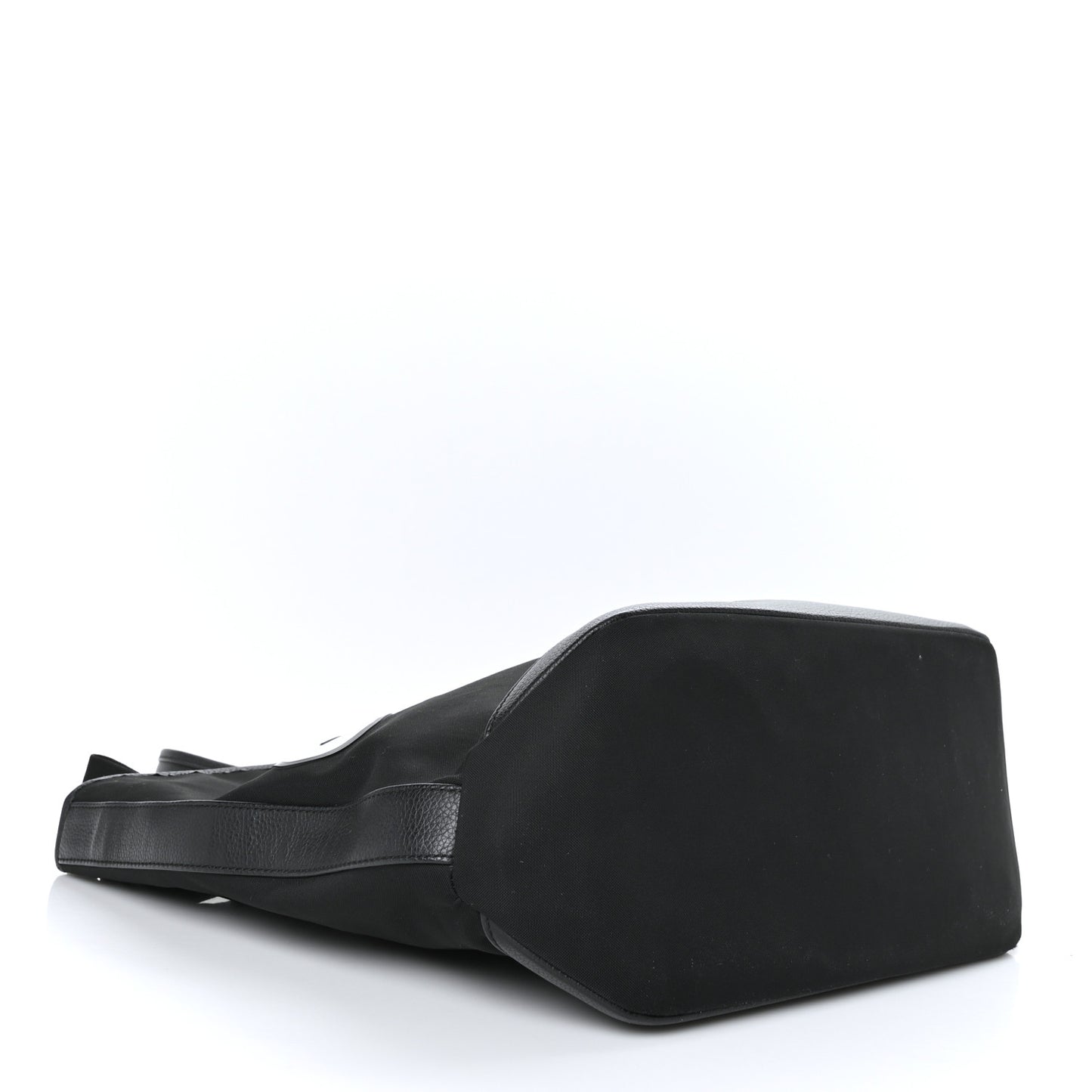 X KAWS Nylon Calfskin Logo Bee Tote Black