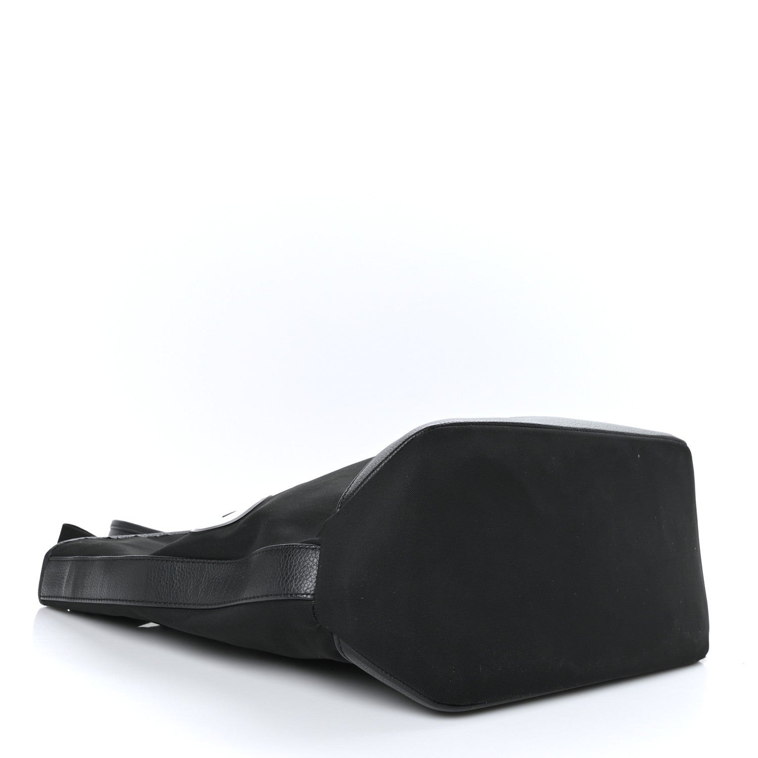 Christian Dior X KAWS Nylon Calfskin Logo Bee Tote Black 4 of 9
