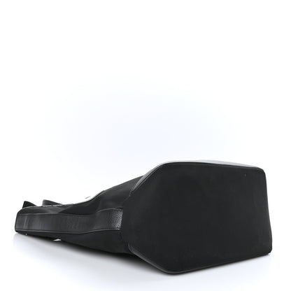Christian Dior X KAWS Nylon Calfskin Logo Bee Tote Black 4 of 9