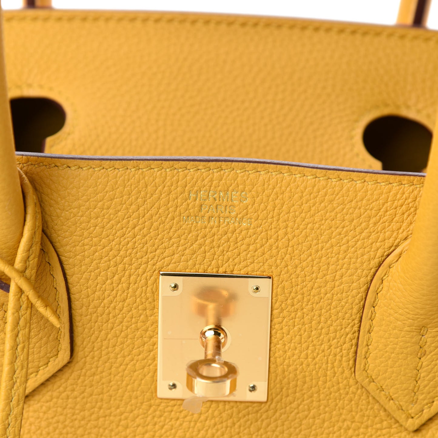 Togo Birkin 30 Jaune Ambre