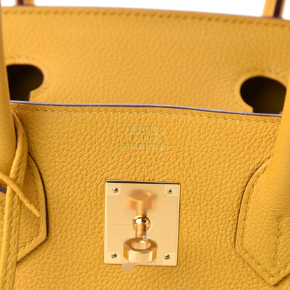 Hermes Togo Birkin 30 Jaune Ambre 8 of 11