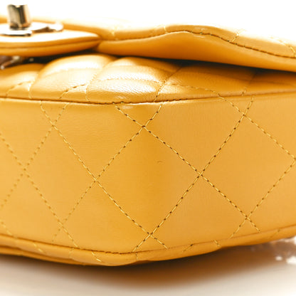 Chanel Lambskin Quilted Extra Mini Flap Bag Yellow 10 of 10