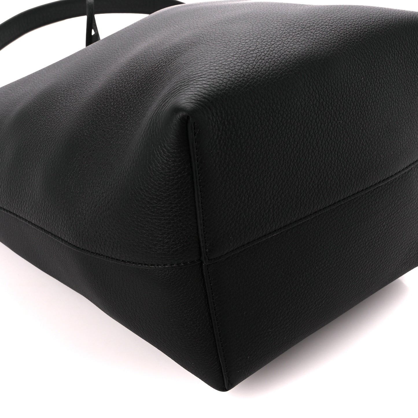 Grained Calfskin Medium N/S Park Tote Black