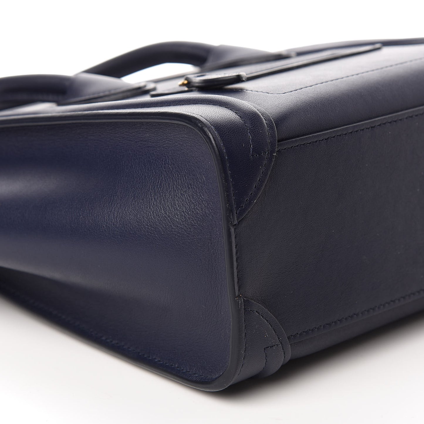 Smooth Calfskin Nano Luggage Navy Blue