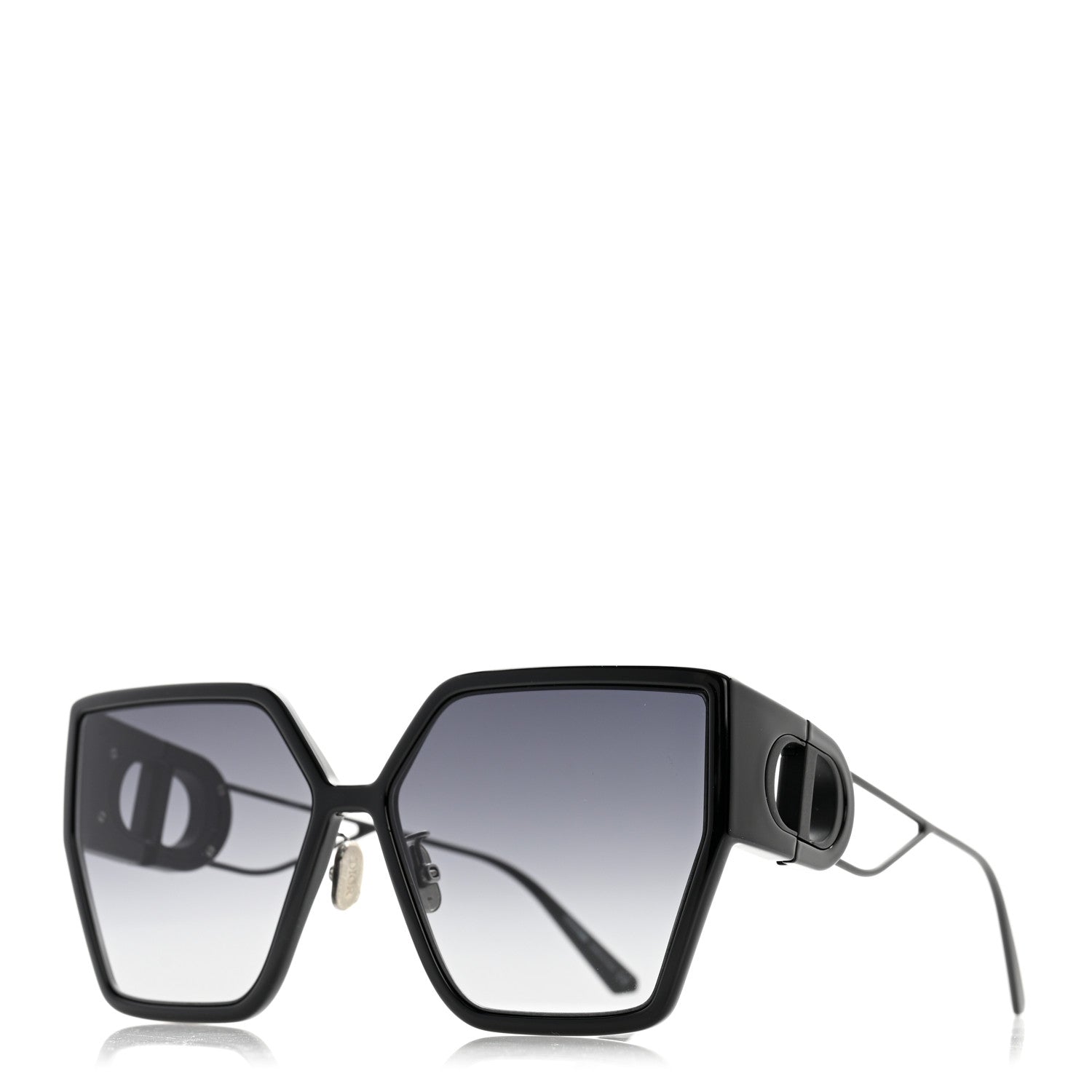 Christian Dior Rectangular 30 Montaigne 1 Sunglasses Black 1 of 8