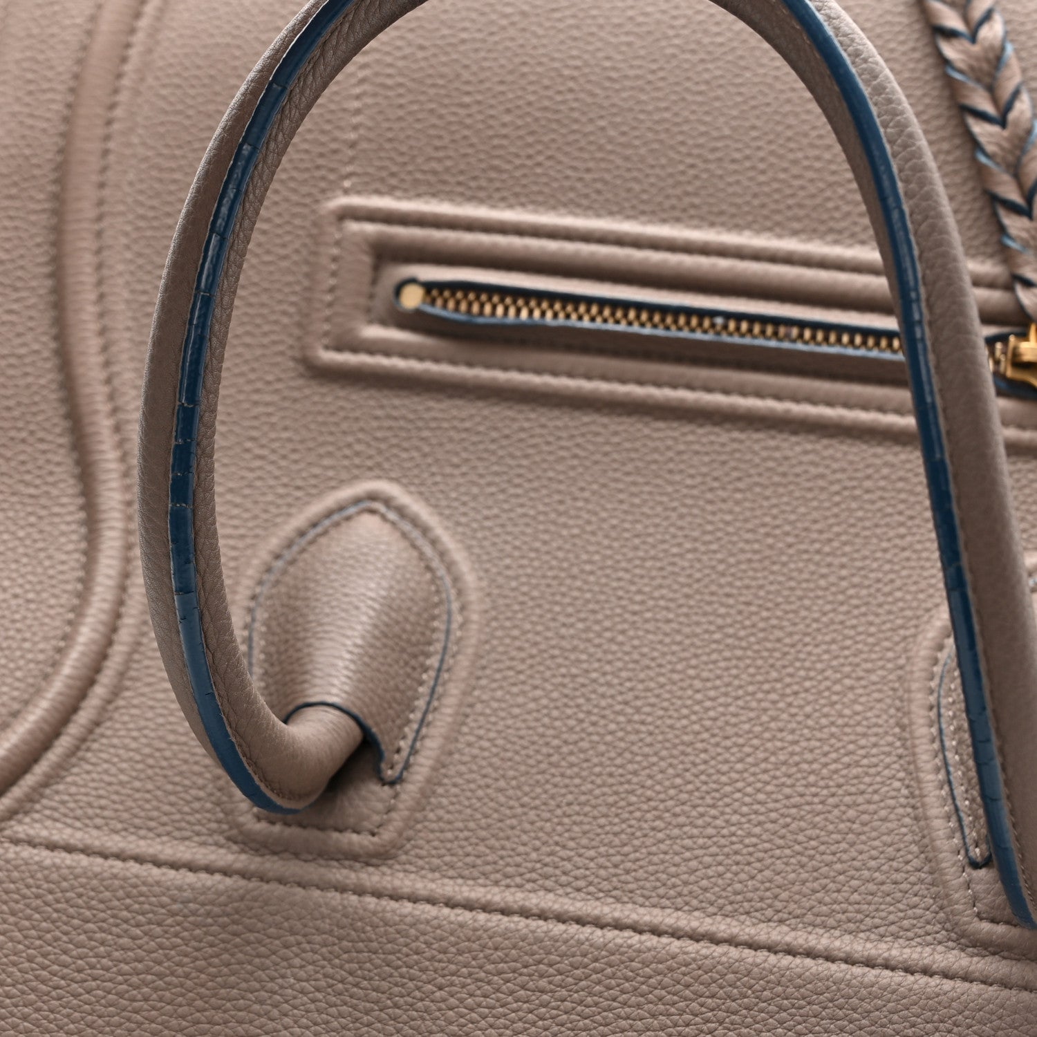 Celine Baby Grained Calfskin Medium Phantom Luggage Taupe 16 of 16